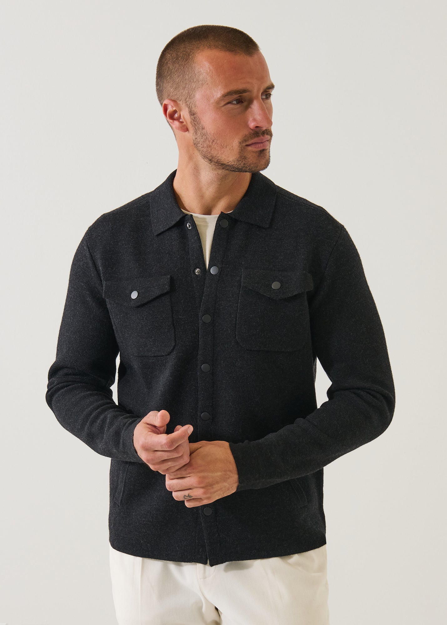 Merino Milano Stitch Overshirt
