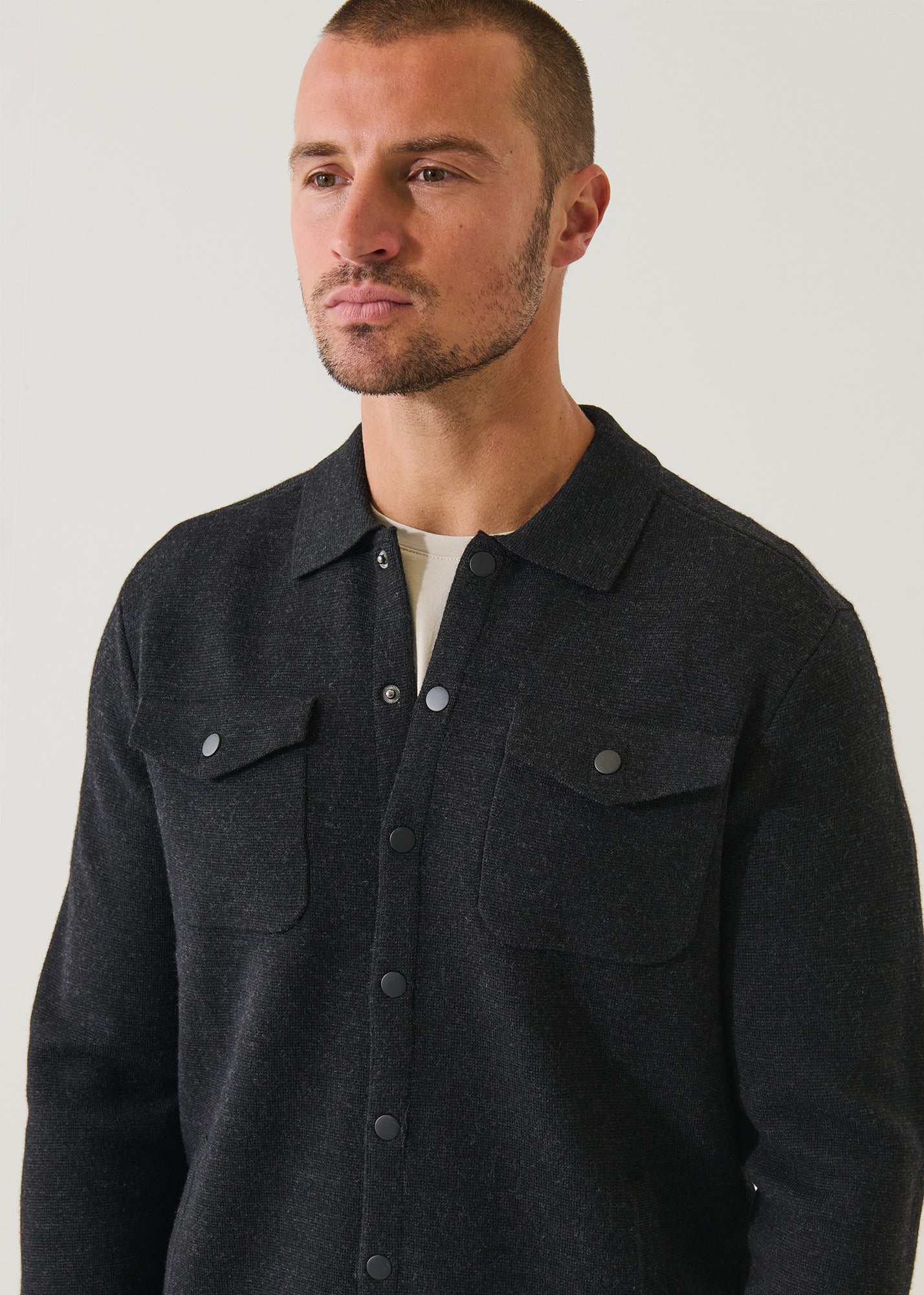 Merino Milano Stitch Overshirt