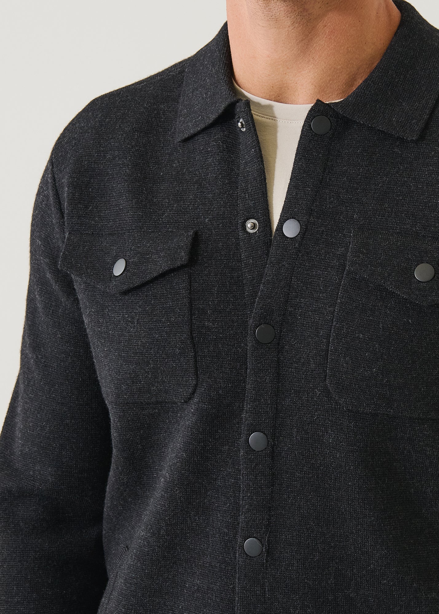 Merino Milano Stitch Overshirt