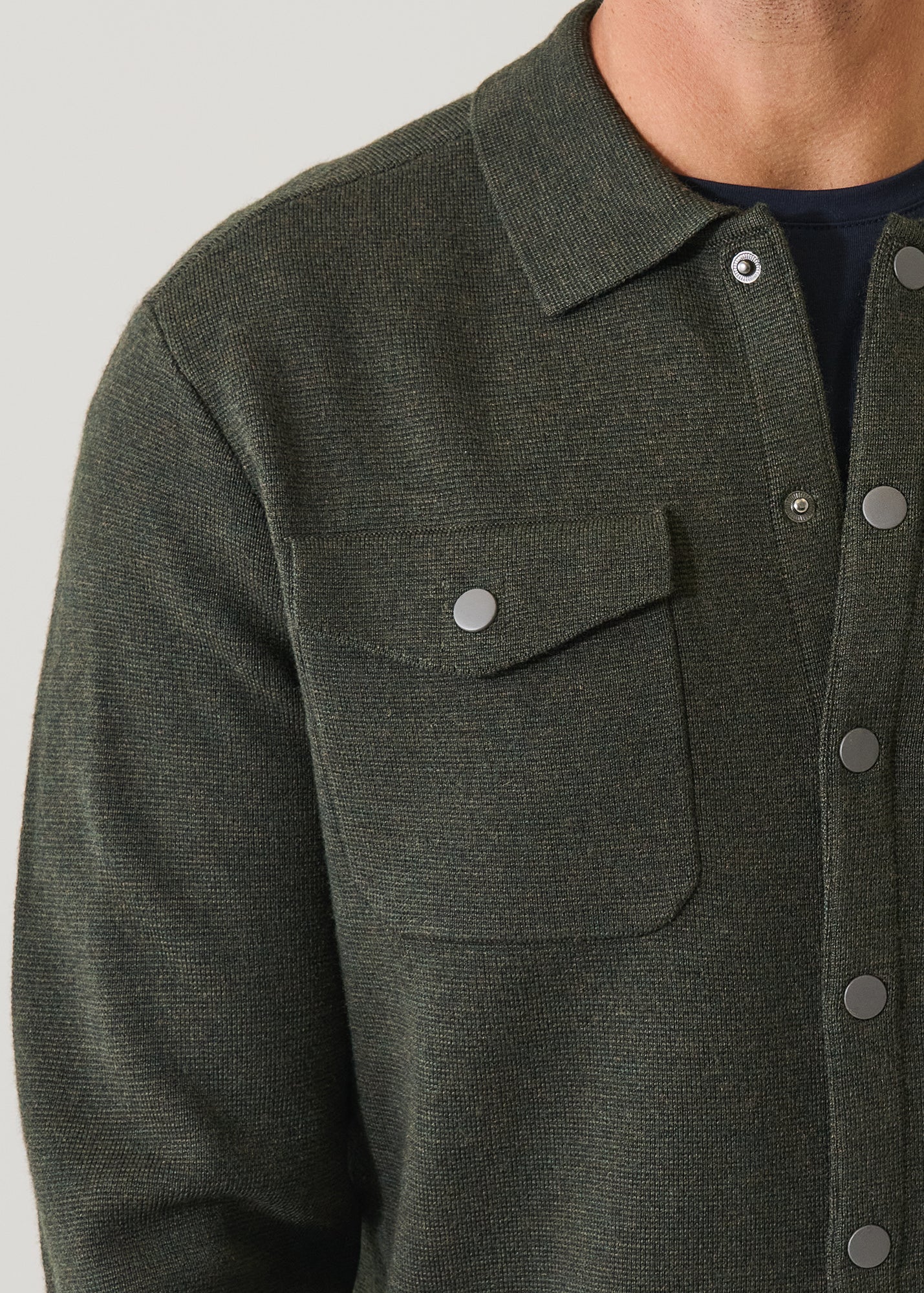 Merino Milano Stitch Overshirt