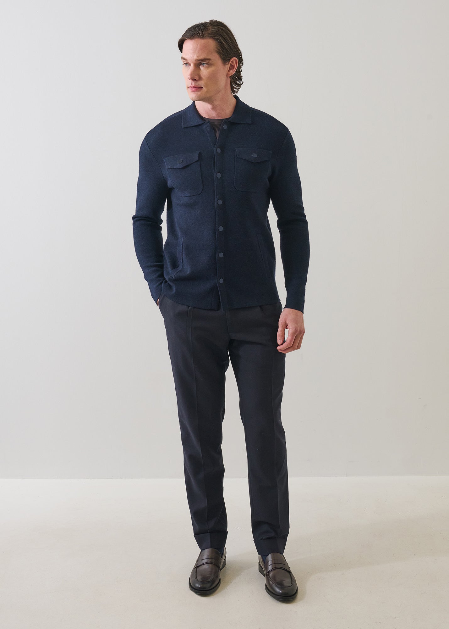 Merino Milano Stitch Overshirt - PATRICK ASSARAF