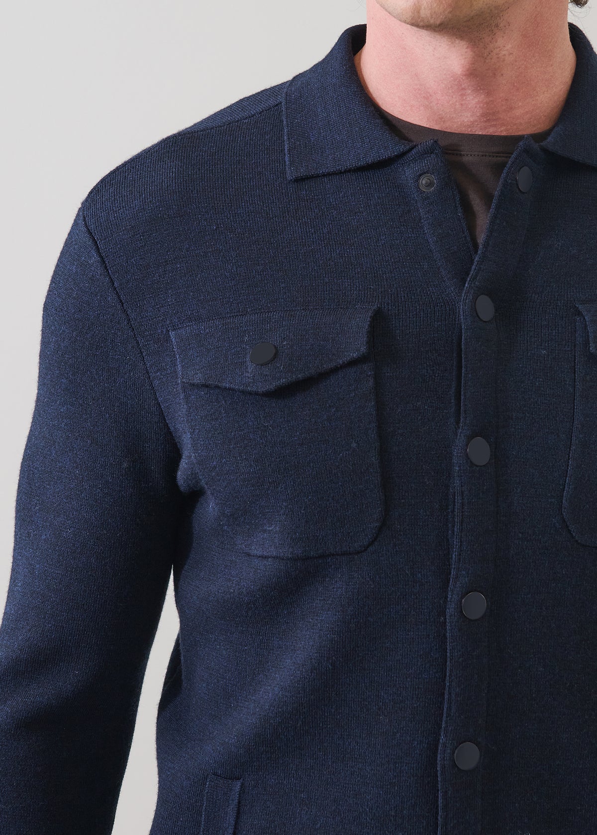 Merino Milano Stitch Overshirt - PATRICK ASSARAF