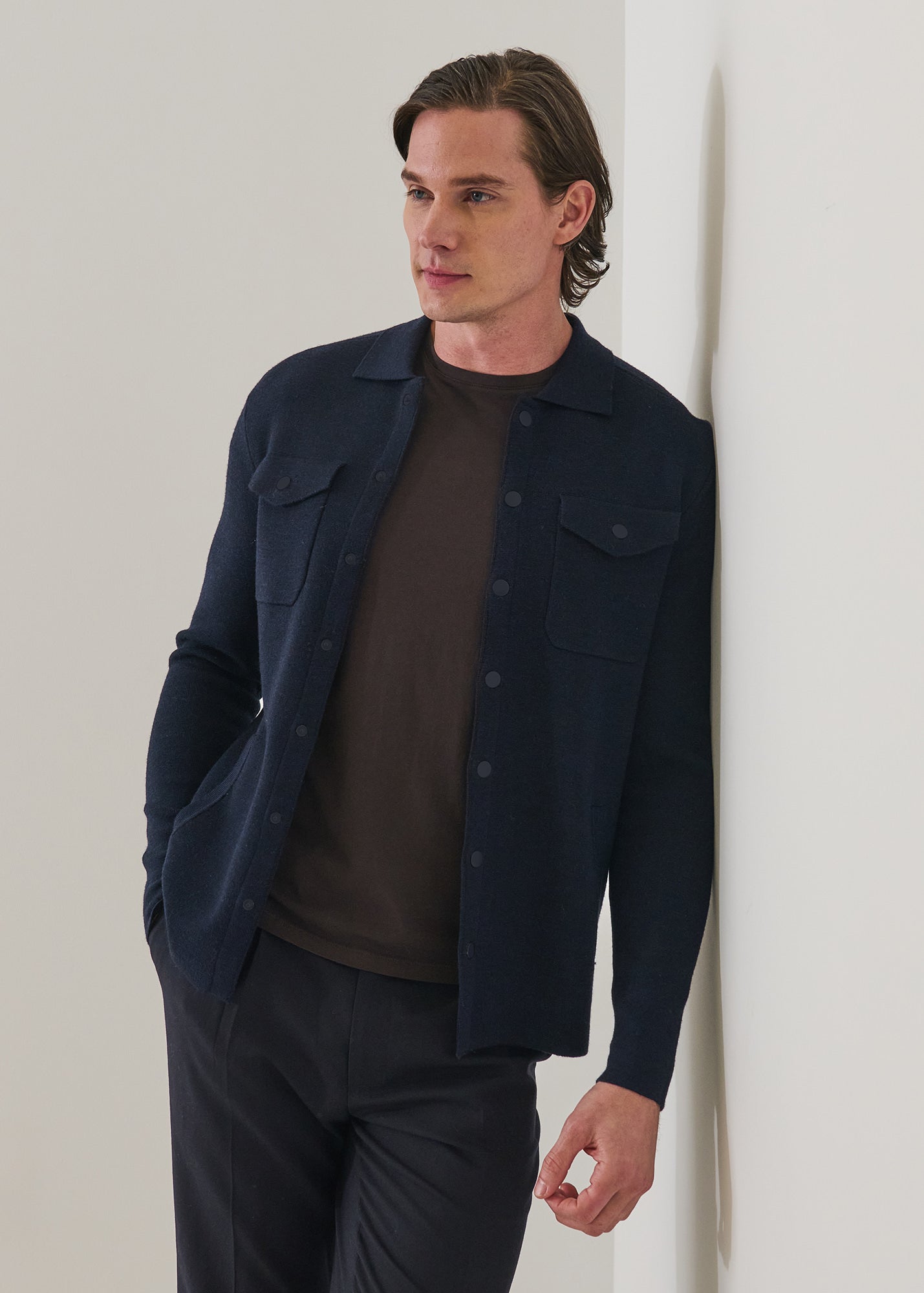 Merino Milano Stitch Overshirt - PATRICK ASSARAF