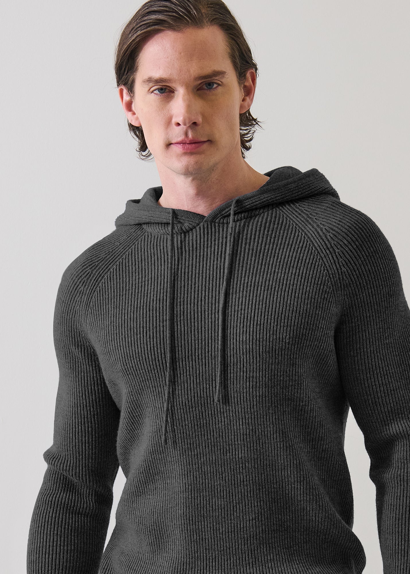 Merino Ribbed Hoodie - PATRICK ASSARAF