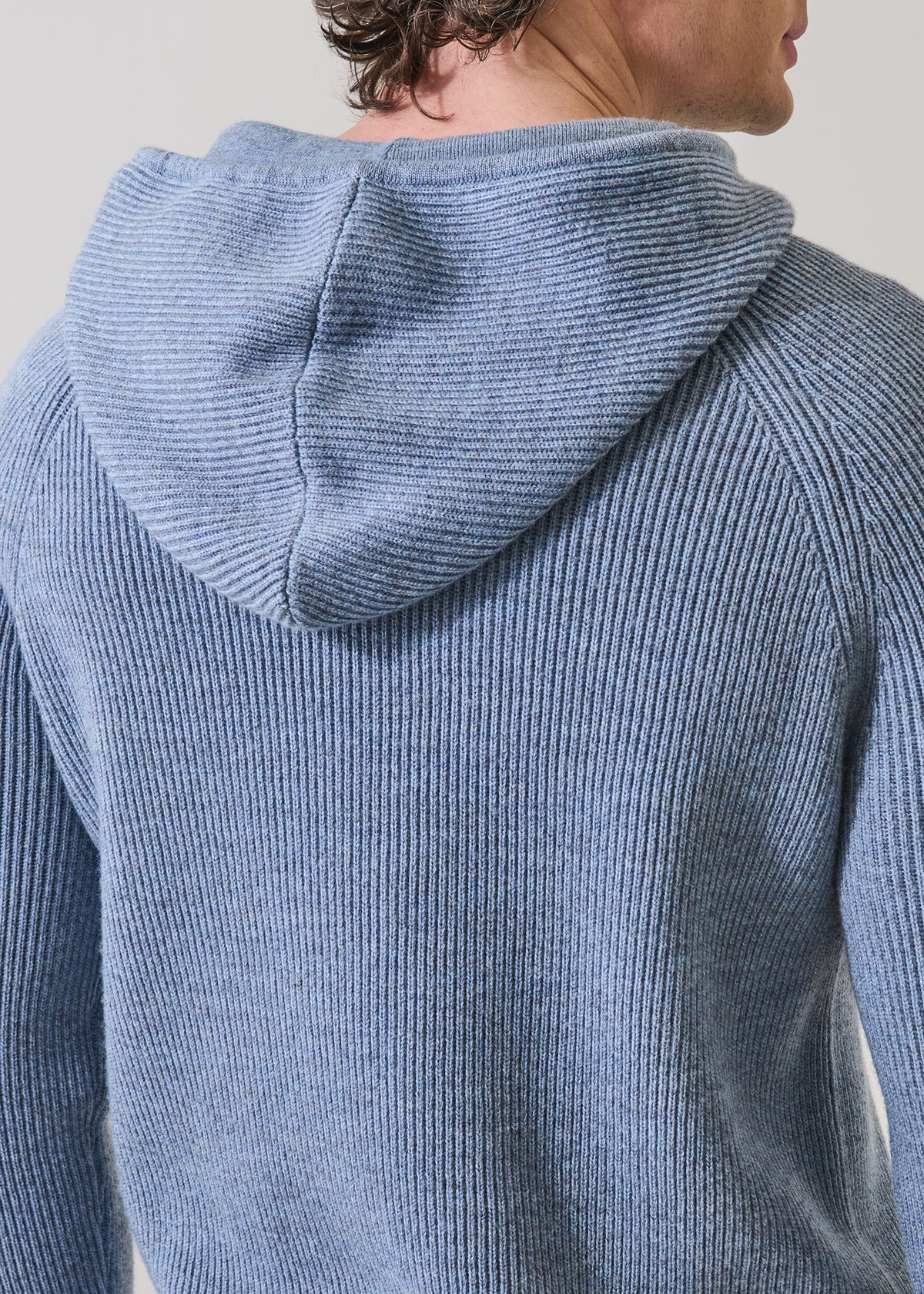 Merino Ribbed Hoodie - PATRICK ASSARAF