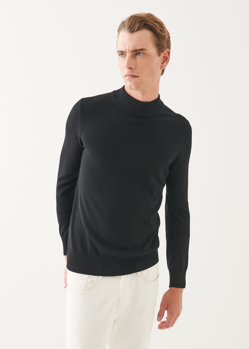 Extra-Fine Merino Mock Neck Sweater