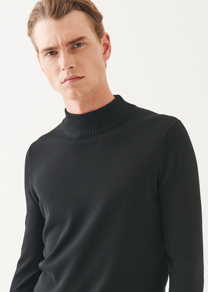 Extra-Fine Merino Mock Neck Sweater