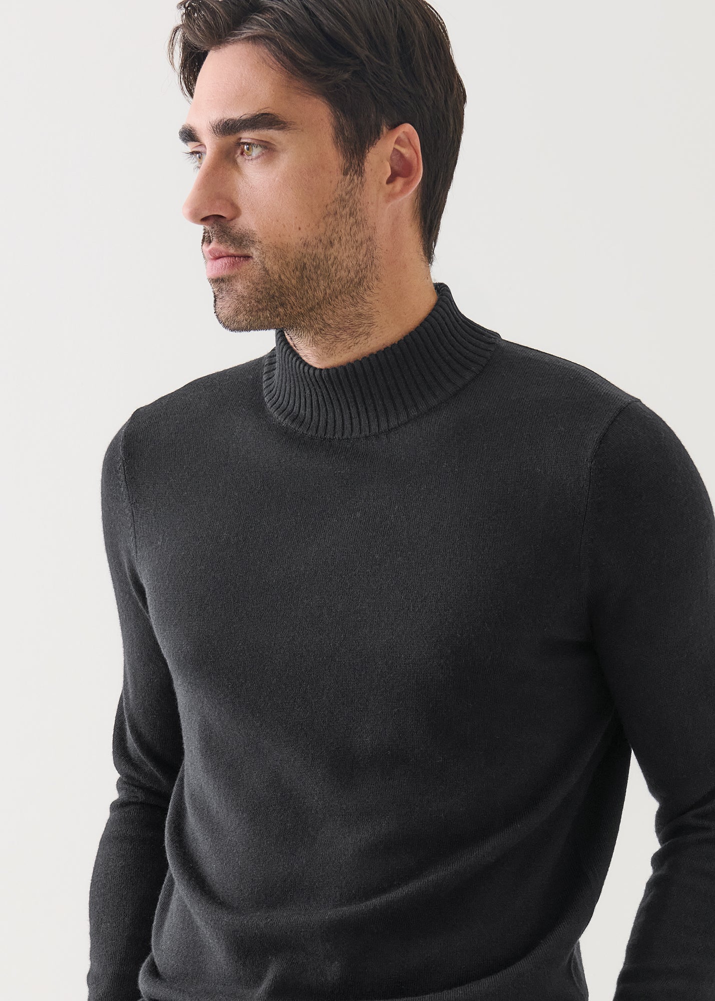 Merino Mock Neck Sweater