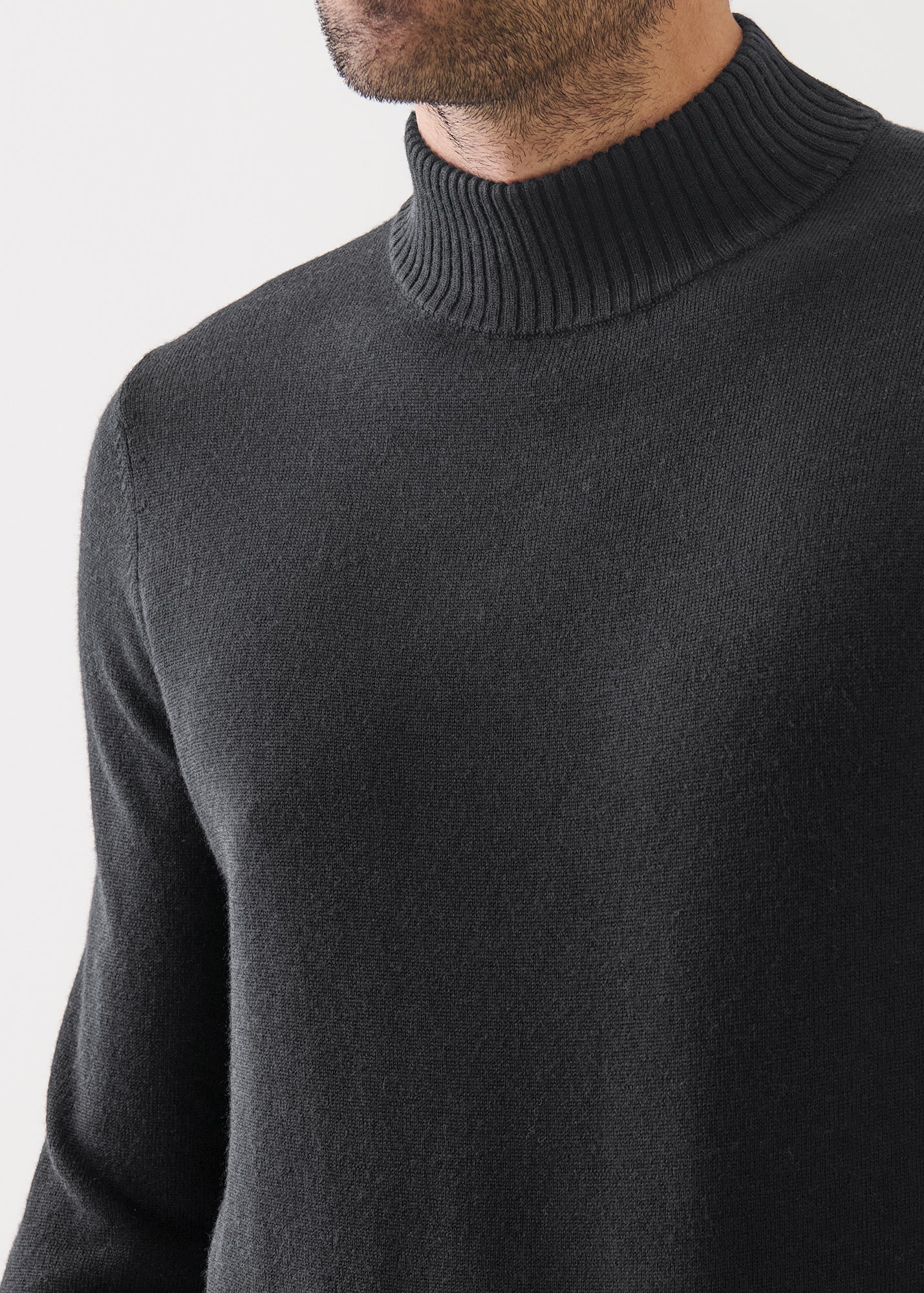 Merino Mock Neck Sweater