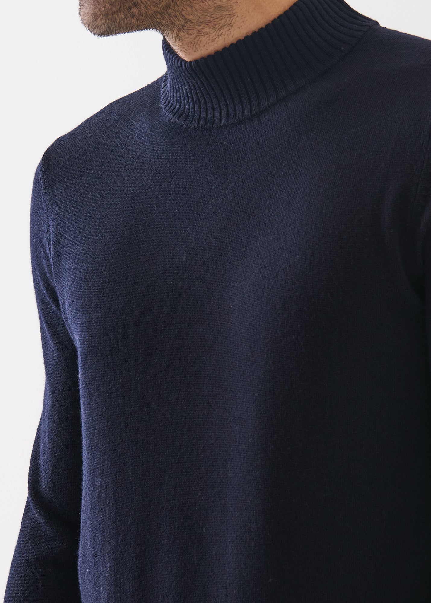 Merino Mock Neck Sweater