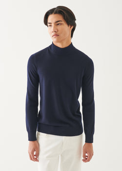 Extra-Fine Merino Mock Neck Sweater