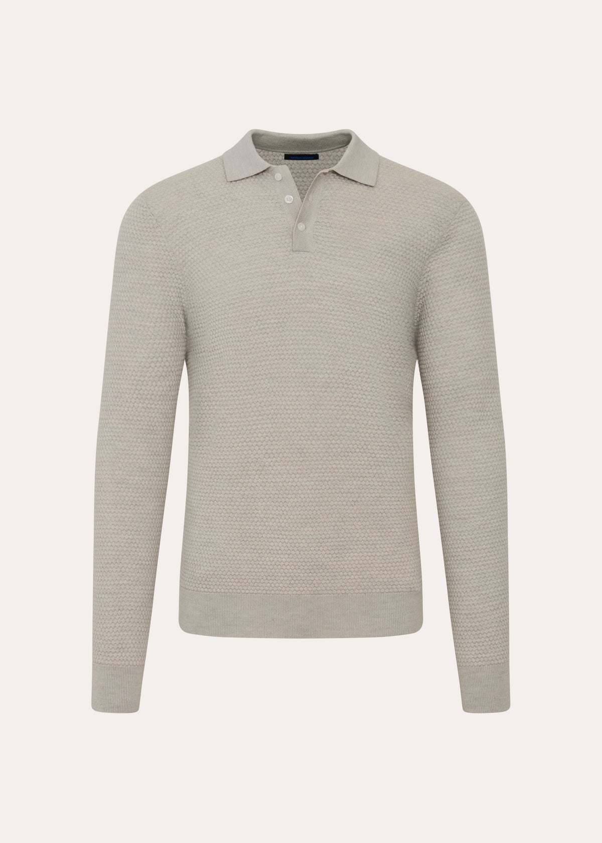 Extra-Fine Merino Wool Bubble Stitch Polo - PATRICK ASSARAF