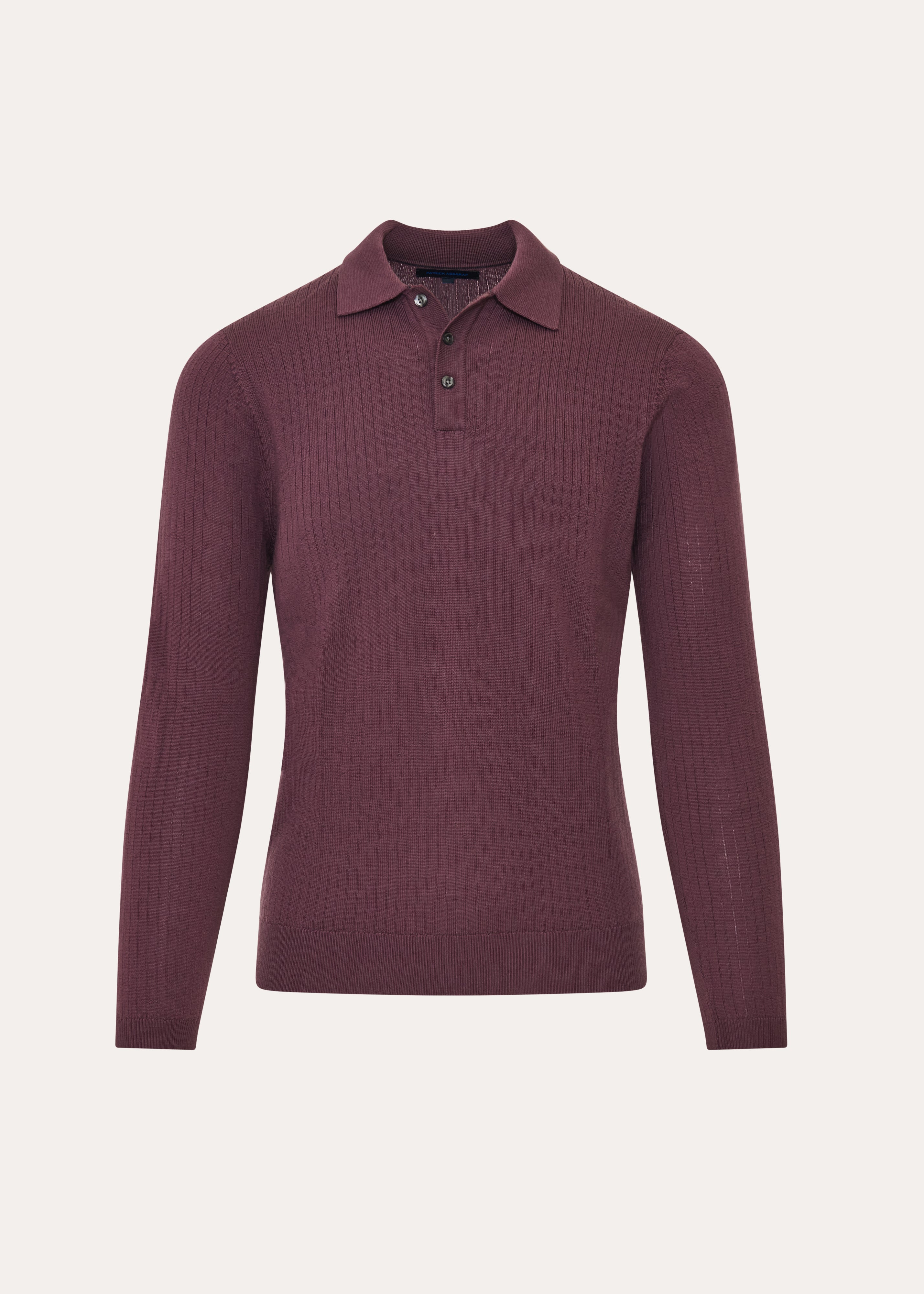 Drop Needle Merino Button Polo - PATRICK ASSARAF