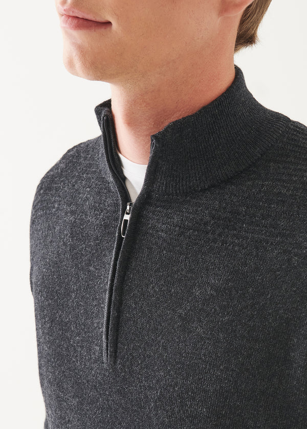 MERINO QUARTER ZIP