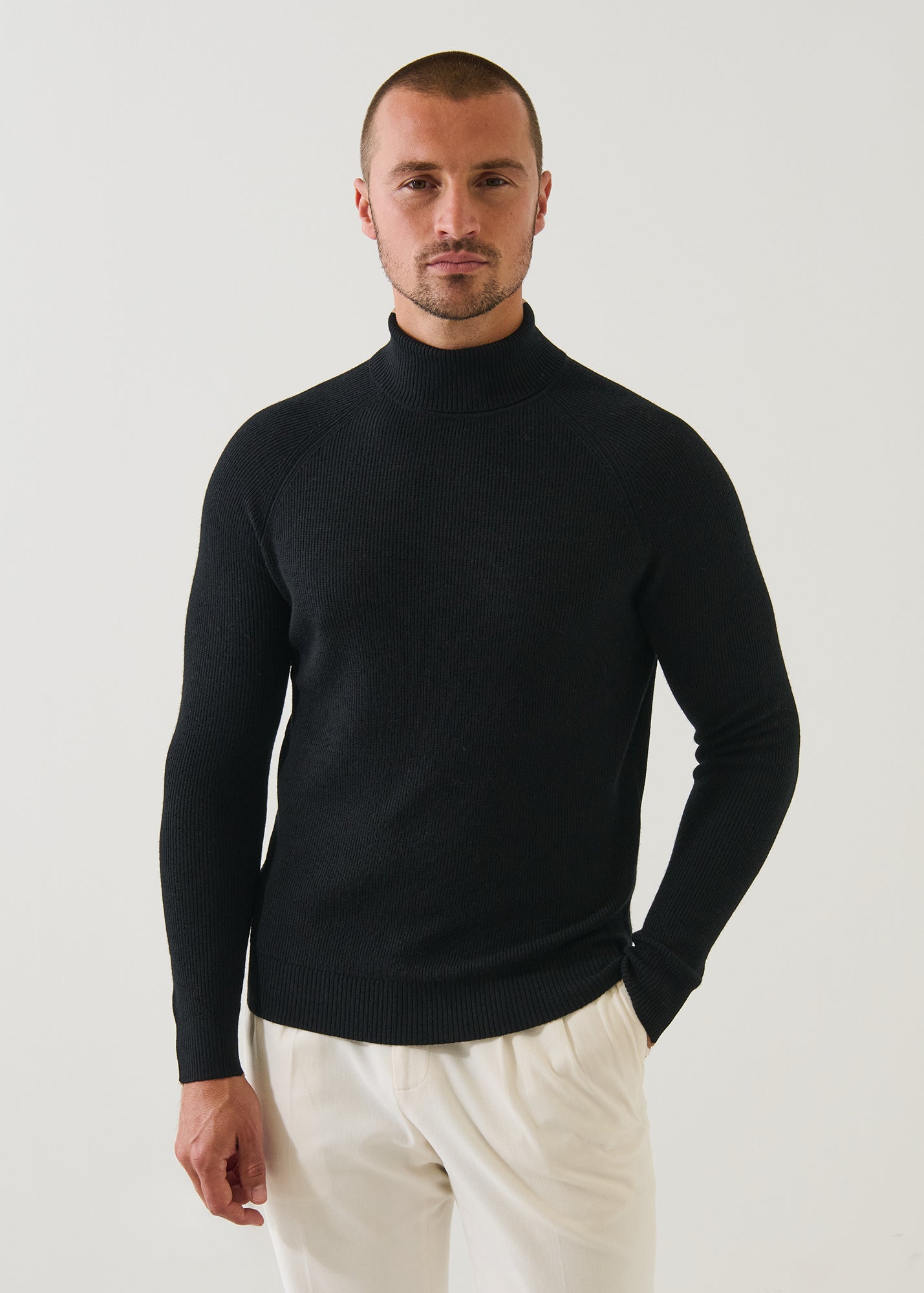 Merino Ribbed Turtleneck