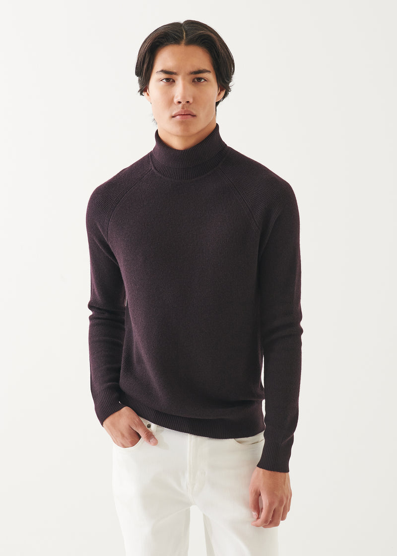 Merino Ribbed Turtleneck