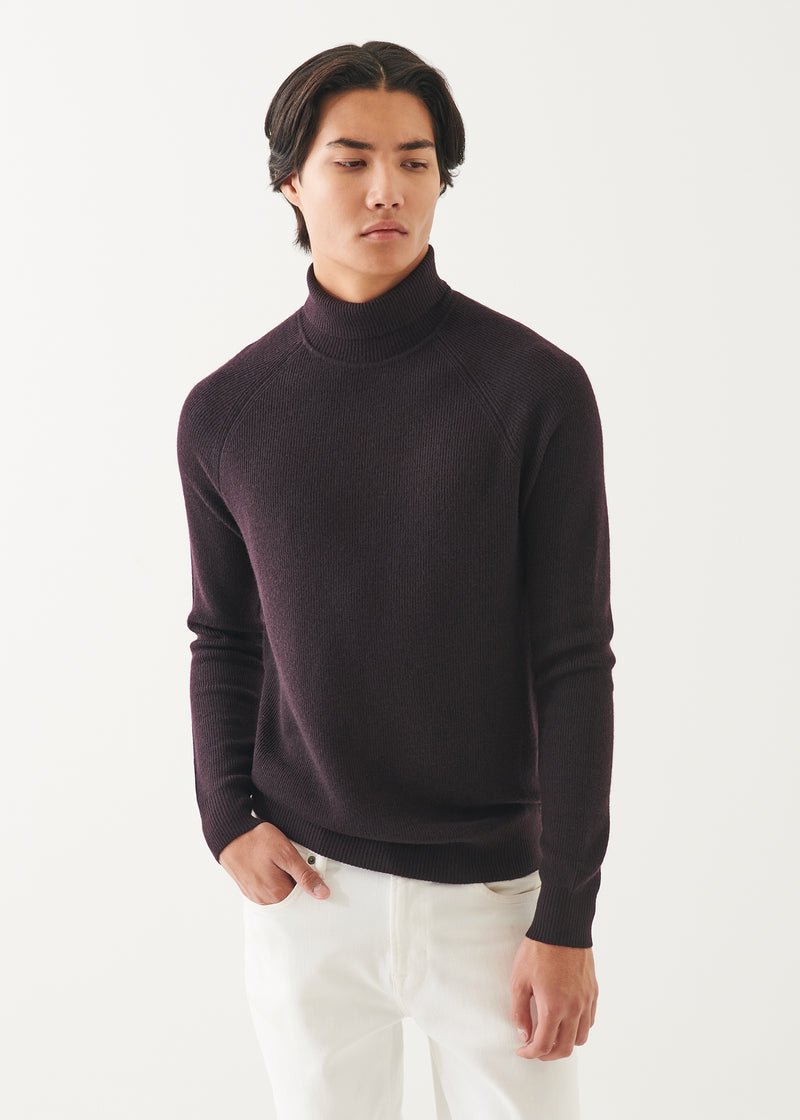 Merino Ribbed Turtleneck