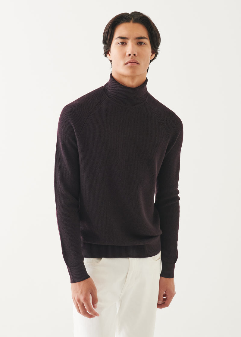 Merino Ribbed Turtleneck