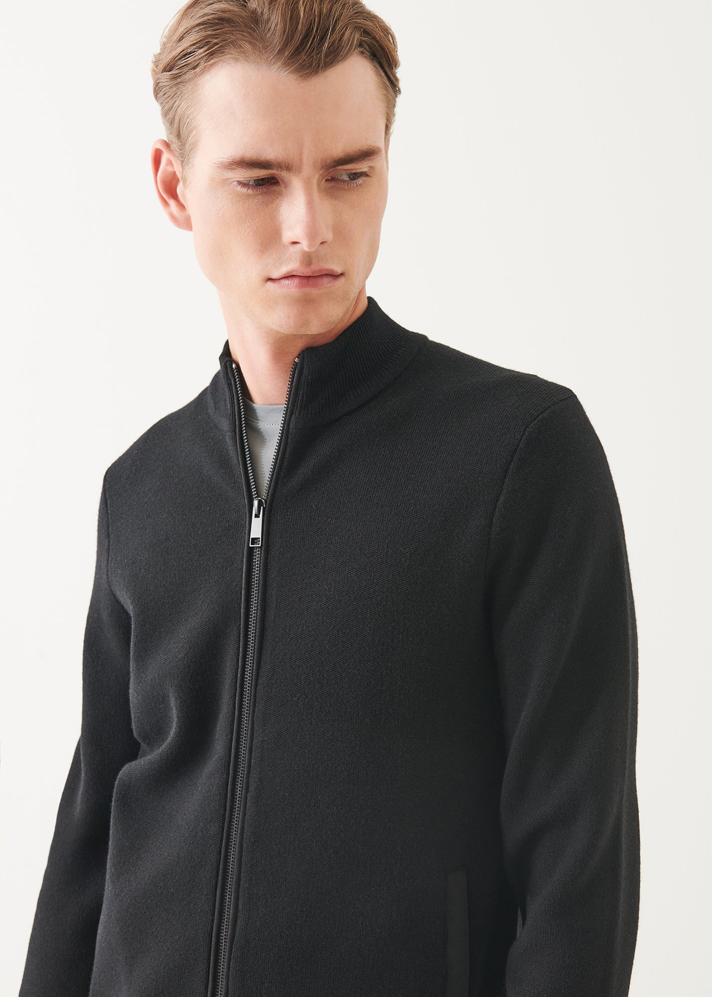 Merino Milano Stitch Full Zip Cardigan