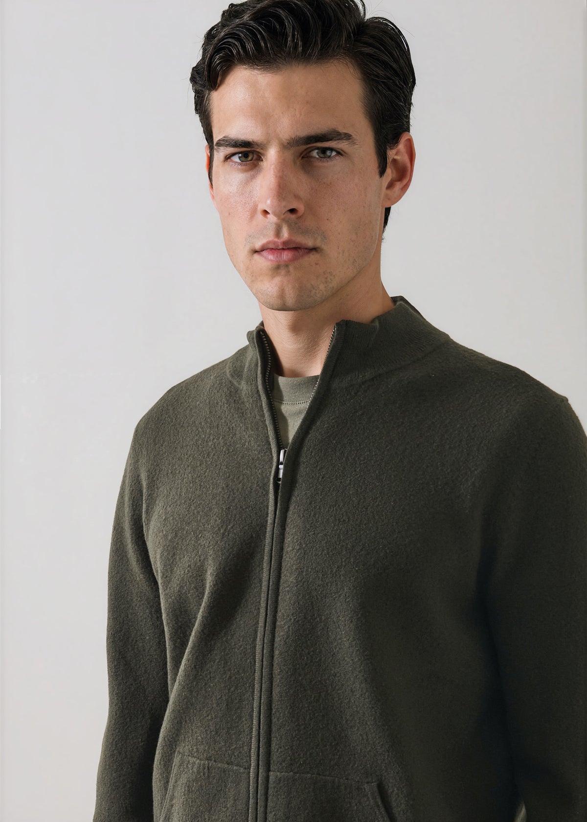 Boiled Merino Full Zip Cardigan - PATRICK ASSARAF