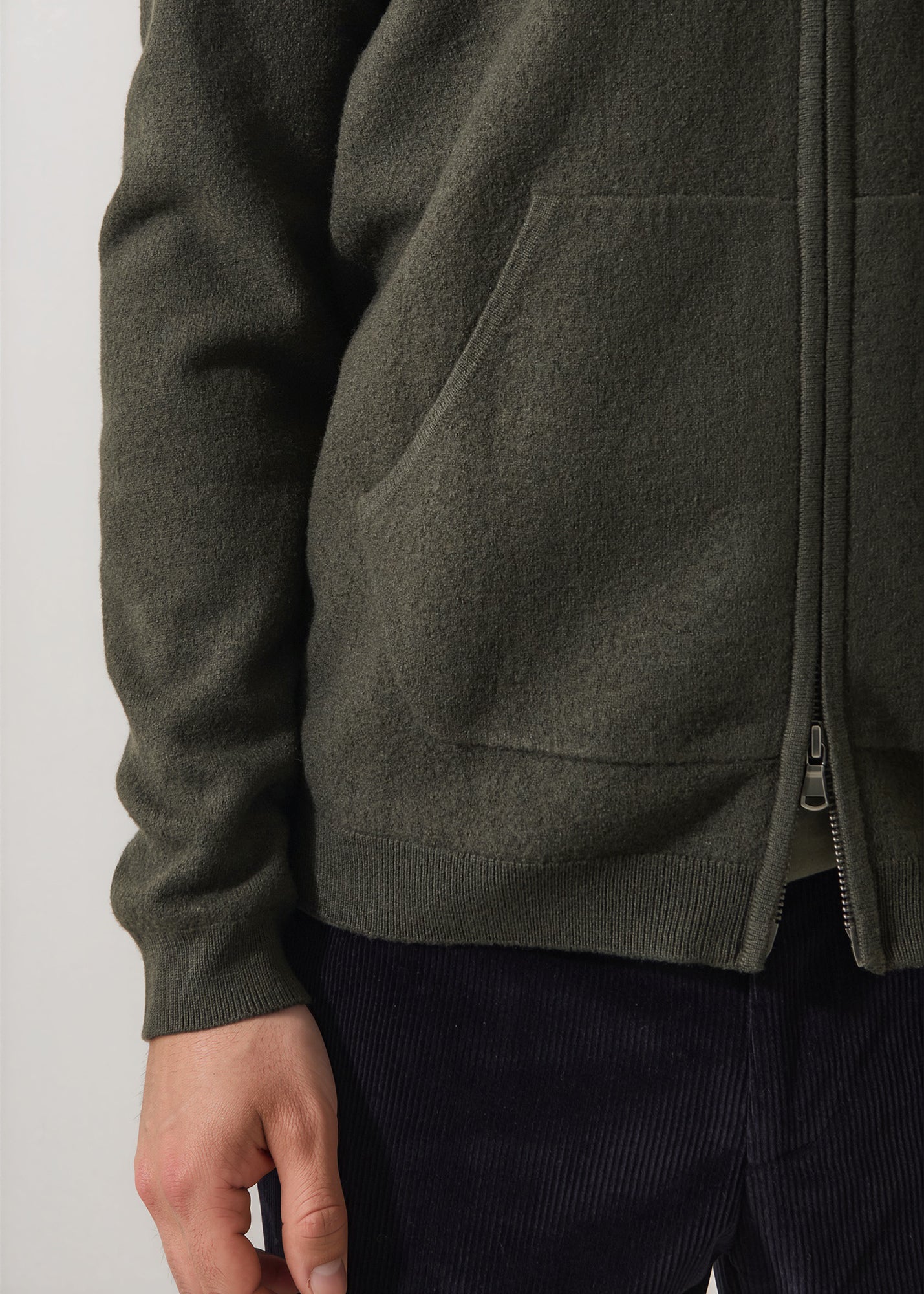 Boiled Merino Full Zip Cardigan - PATRICK ASSARAF