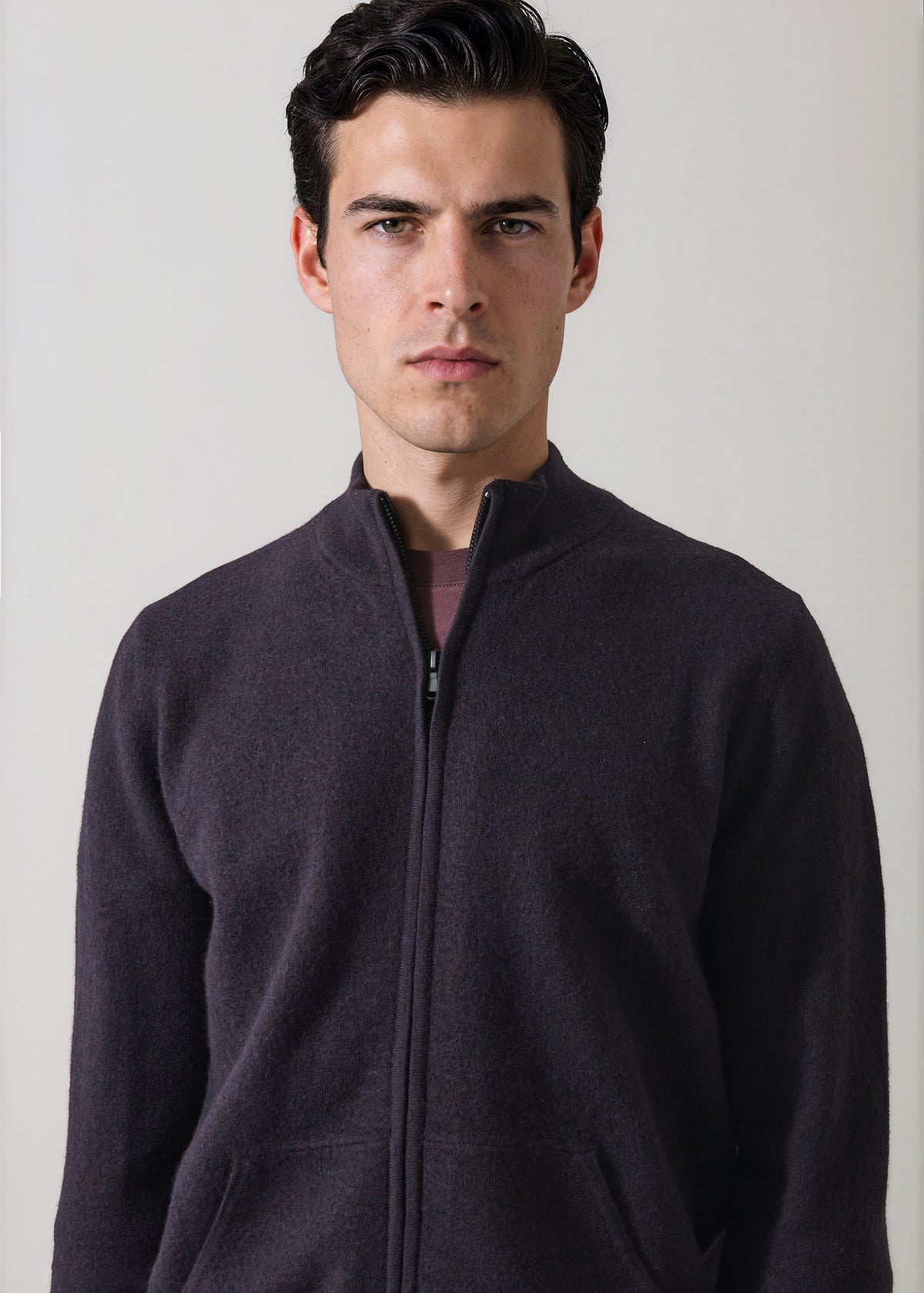 Boiled Merino Full Zip Cardigan - PATRICK ASSARAF