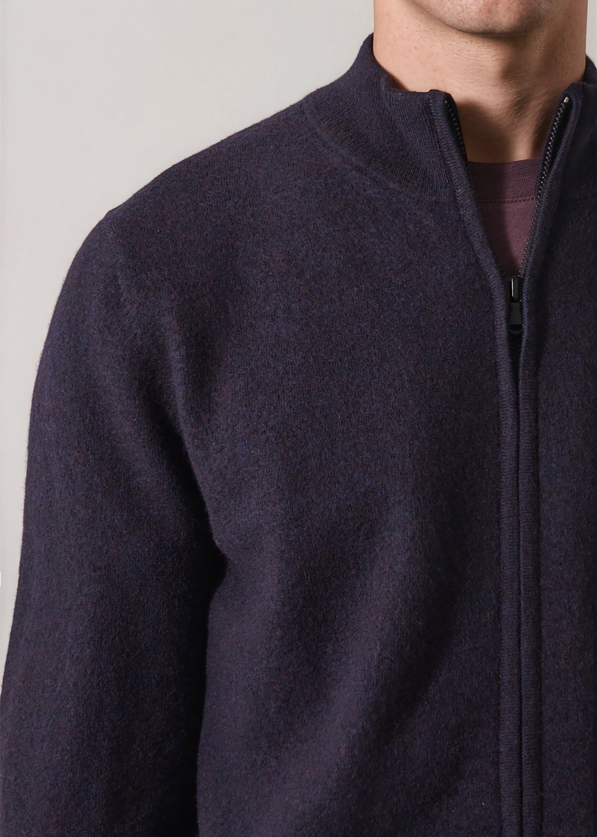 Boiled Merino Full Zip Cardigan - PATRICK ASSARAF