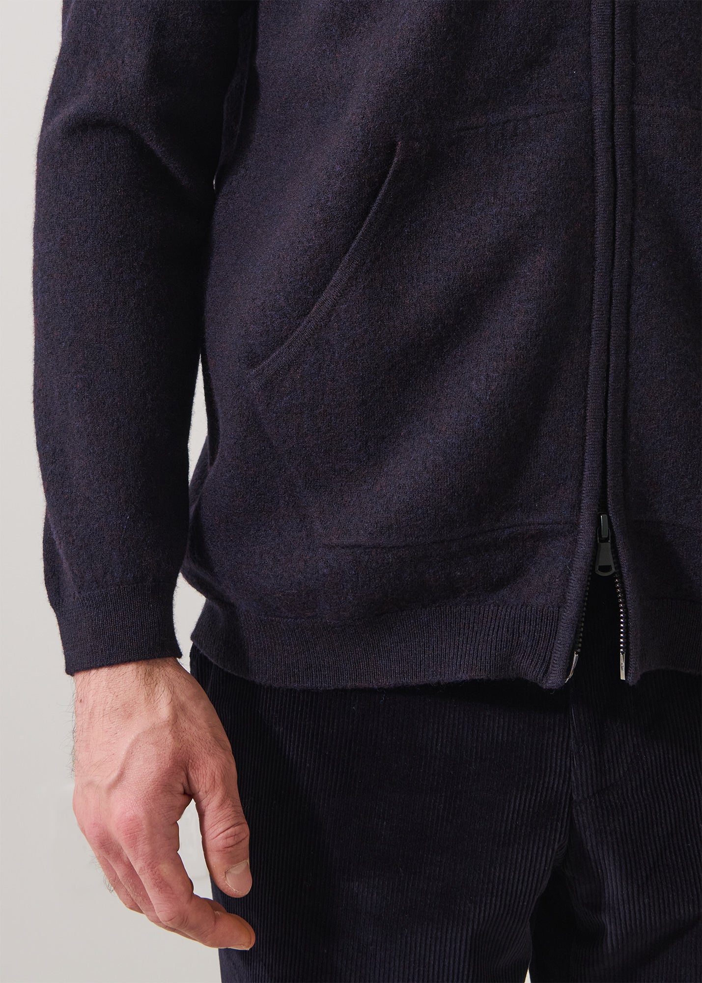 Boiled Merino Full Zip Cardigan - PATRICK ASSARAF