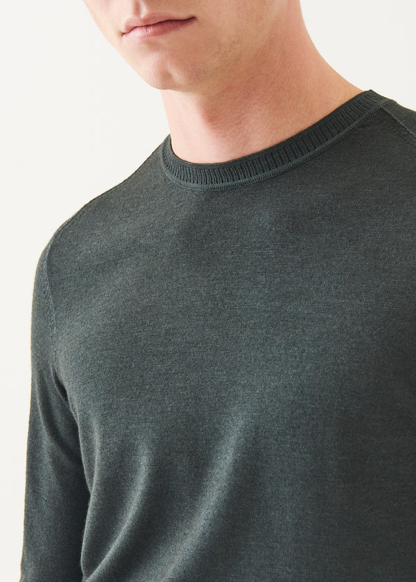 EXTRA-FINE MERINO VINTAGE WASH CREWNECK