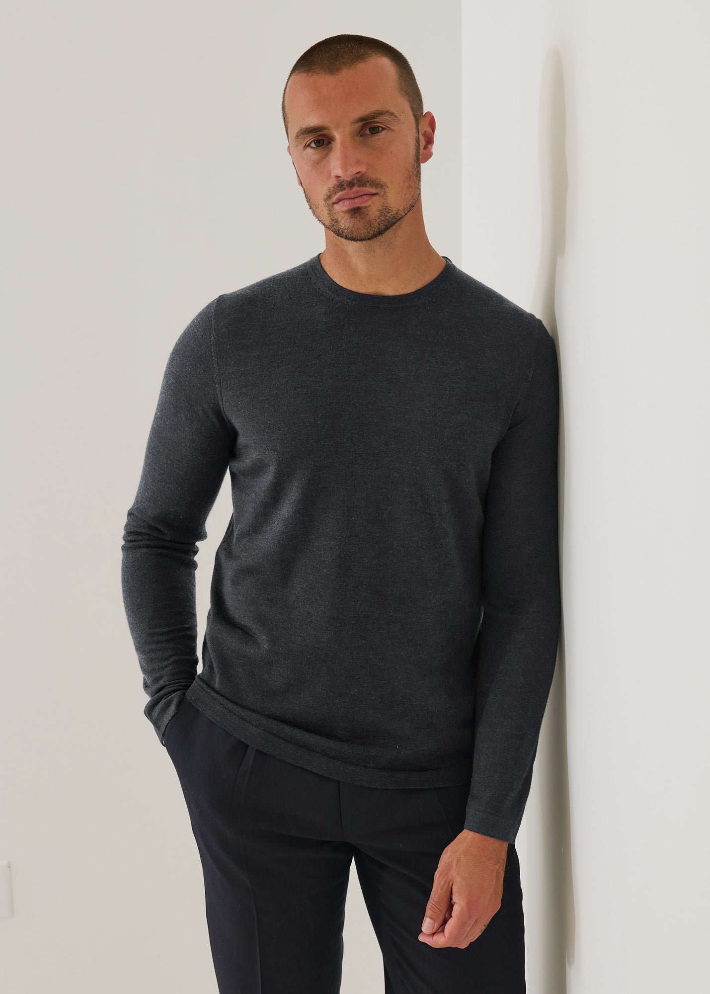 Extra-Fine Merino Crewneck - PATRICK ASSARAF