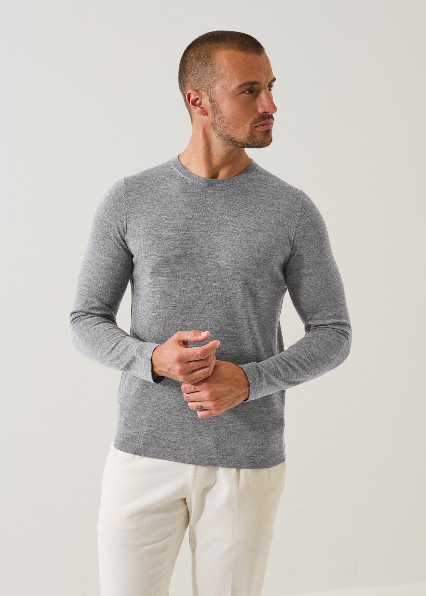 Extra-Fine Merino Crewneck - PATRICK ASSARAF
