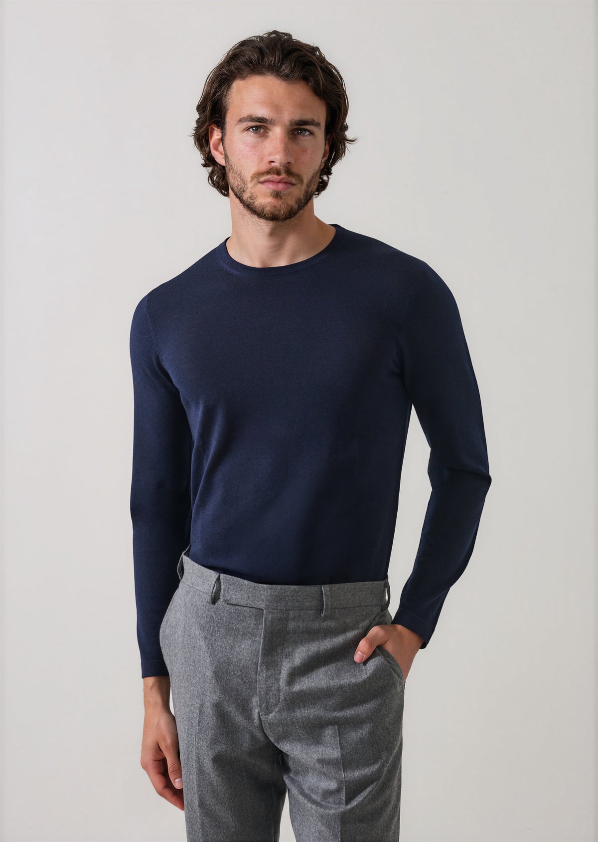 Extra-Fine Merino Crewneck - PATRICK ASSARAF