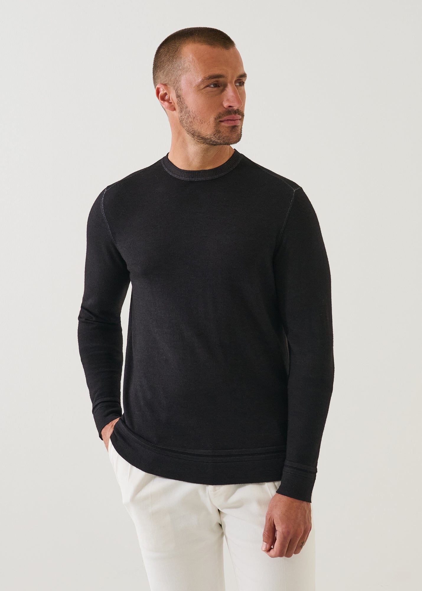 Extra-Fine Merino Vintage Wash Crewneck