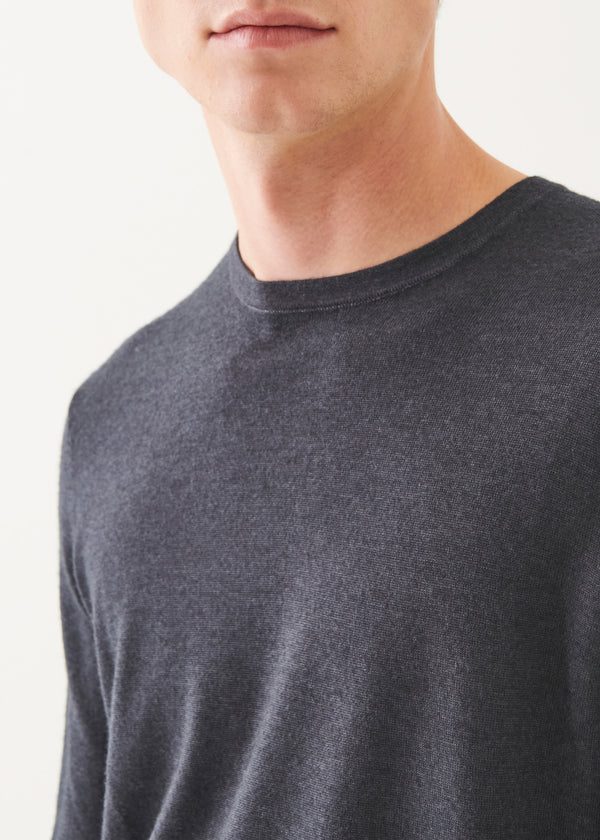 Extra-Fine Merino Vintage Wash Crewneck