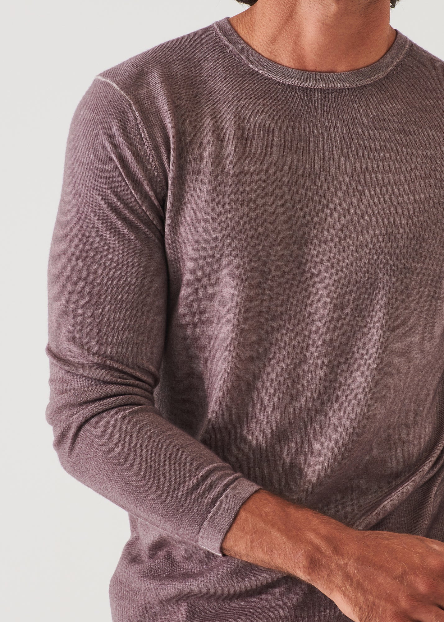 Extra-Fine Merino Vintage Wash Crewneck