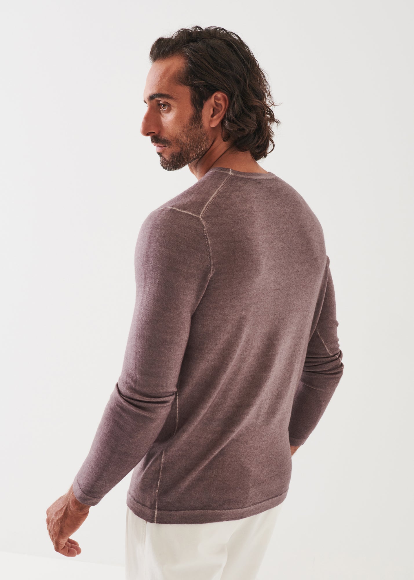 Extra-Fine Merino Vintage Wash Crewneck