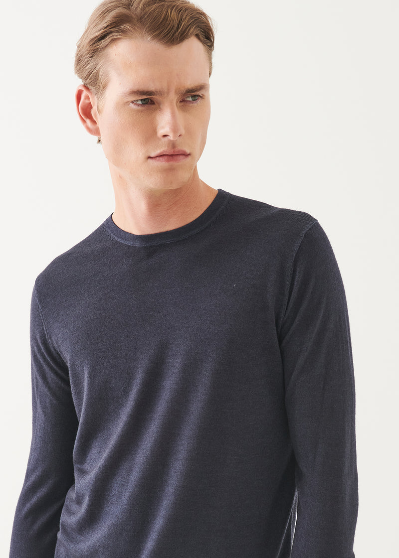 Extra-Fine Merino Vintage Wash Crewneck