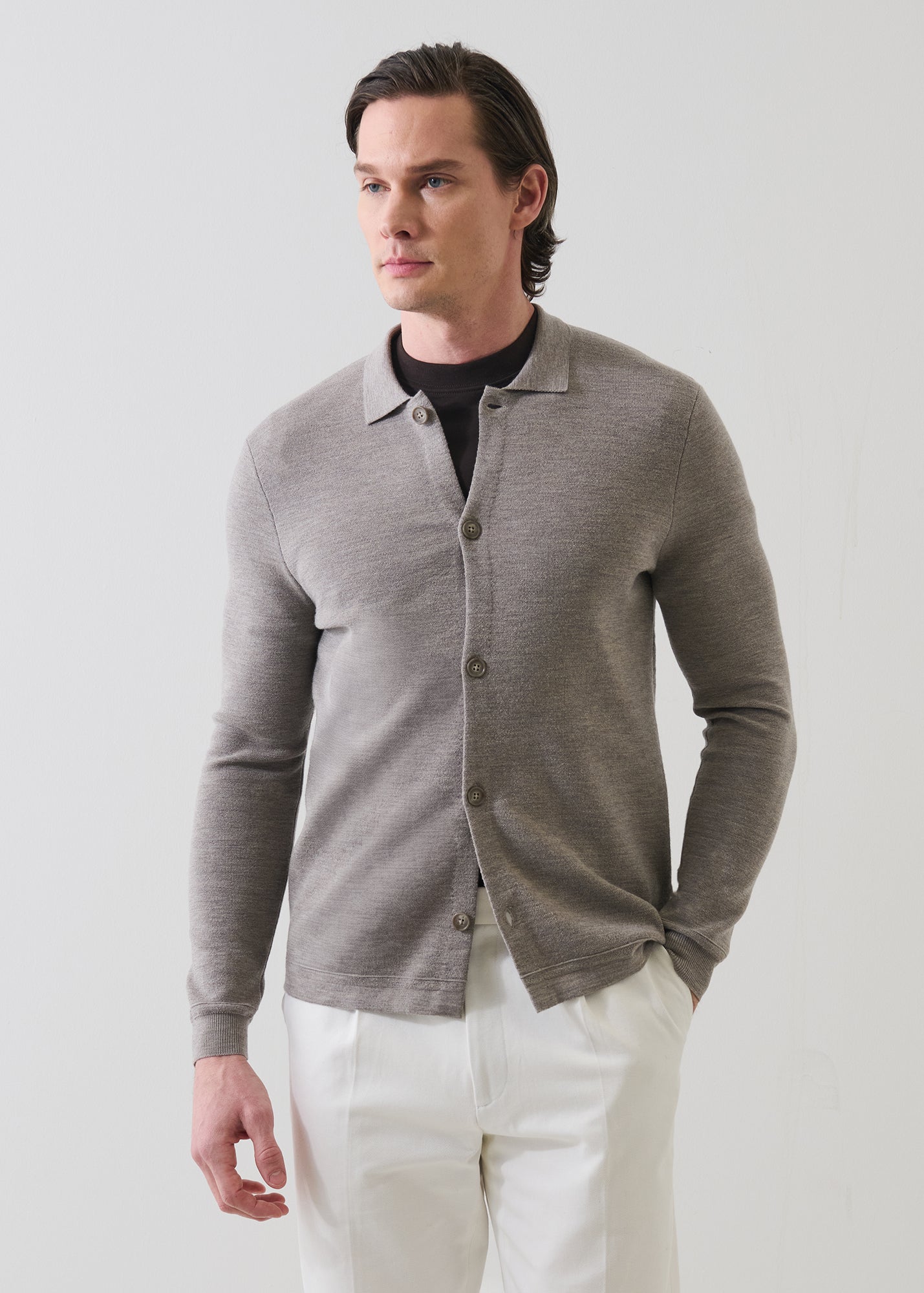Extra-Fine Merino Wool Milano Stitch Shirt Jacket - PATRICK ASSARAF