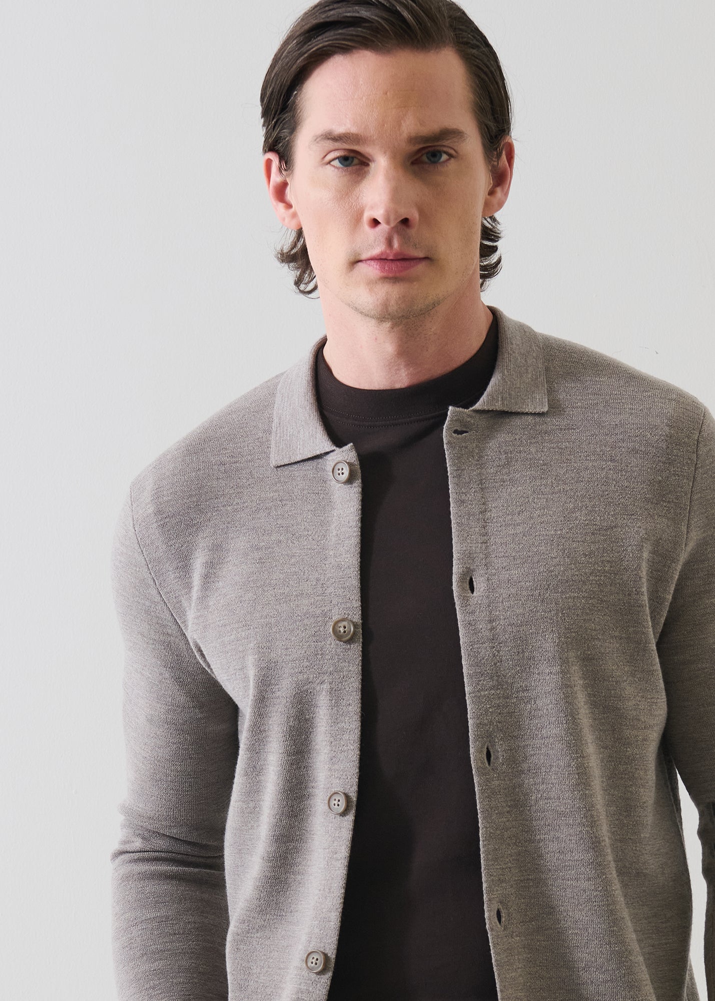 Extra-Fine Merino Wool Milano Stitch Shirt Jacket - PATRICK ASSARAF