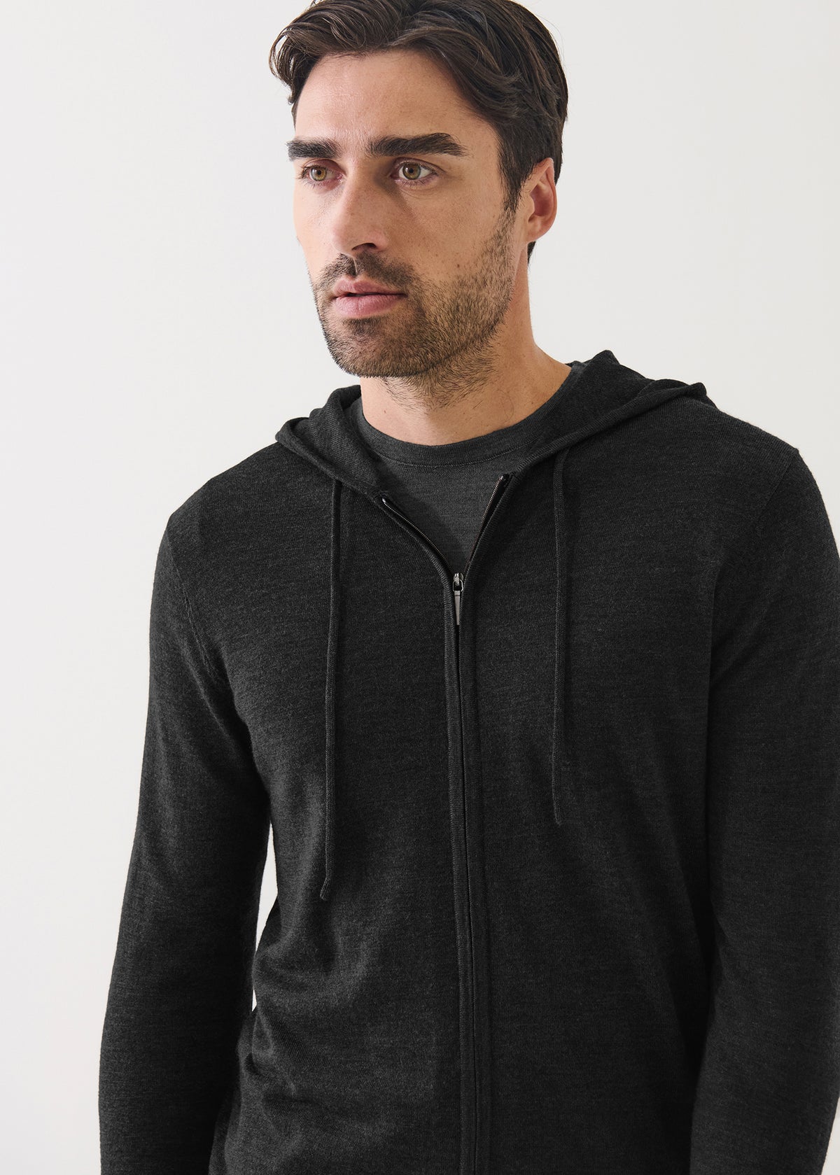 Extra-Fine Merino Full Zip Hoodie - PATRICK ASSARAF