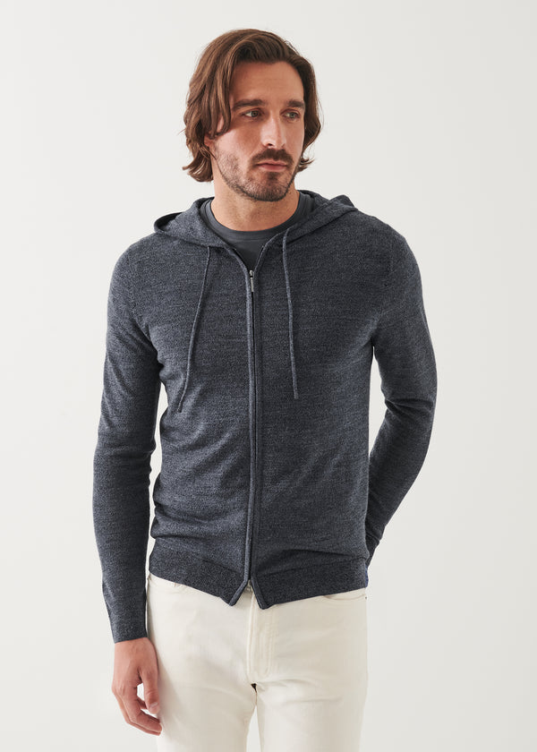 Extra-Fine Merino Full Zip Hoodie