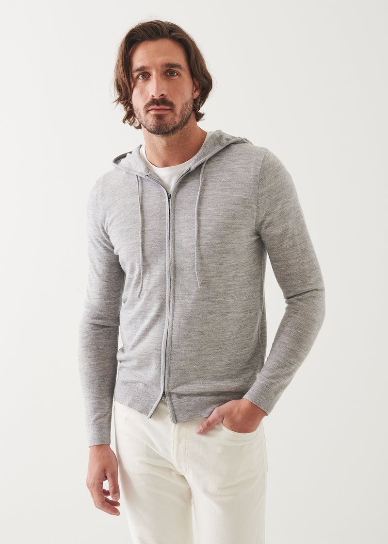 Extra-Fine Merino Full Zip Hoodie