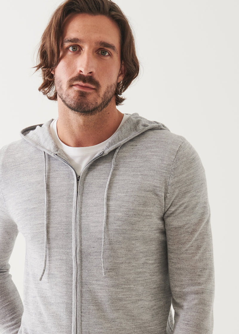 Extra-Fine Merino Full Zip Hoodie