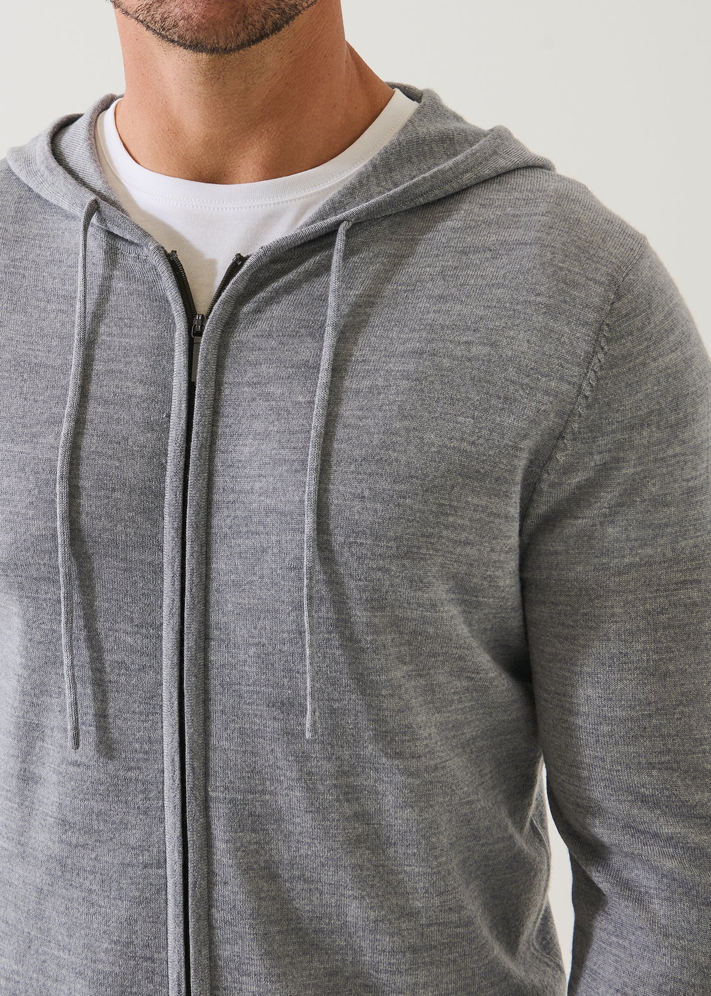 Extra-Fine Merino Full Zip Hoodie - PATRICK ASSARAF