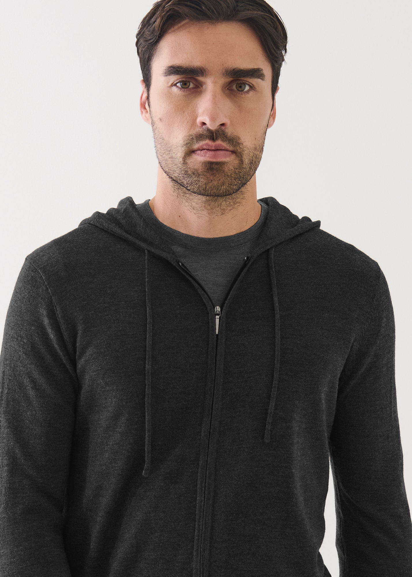 Extra-Fine Merino Full Zip Hoodie - PATRICK ASSARAF