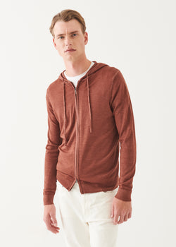 Extra-Fine Merino Vintage Wash Full Zip Hoodie