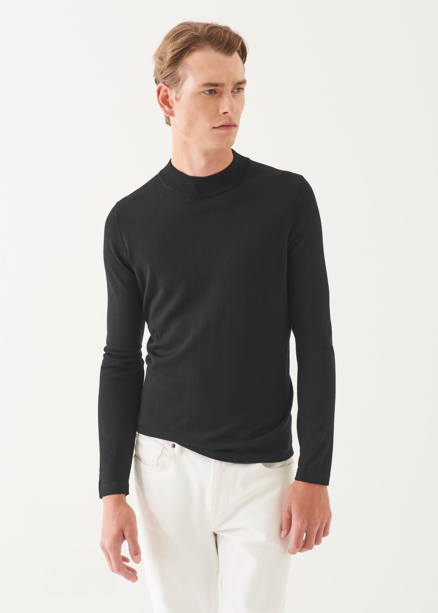 Extra-Fine Merino Mock Neck