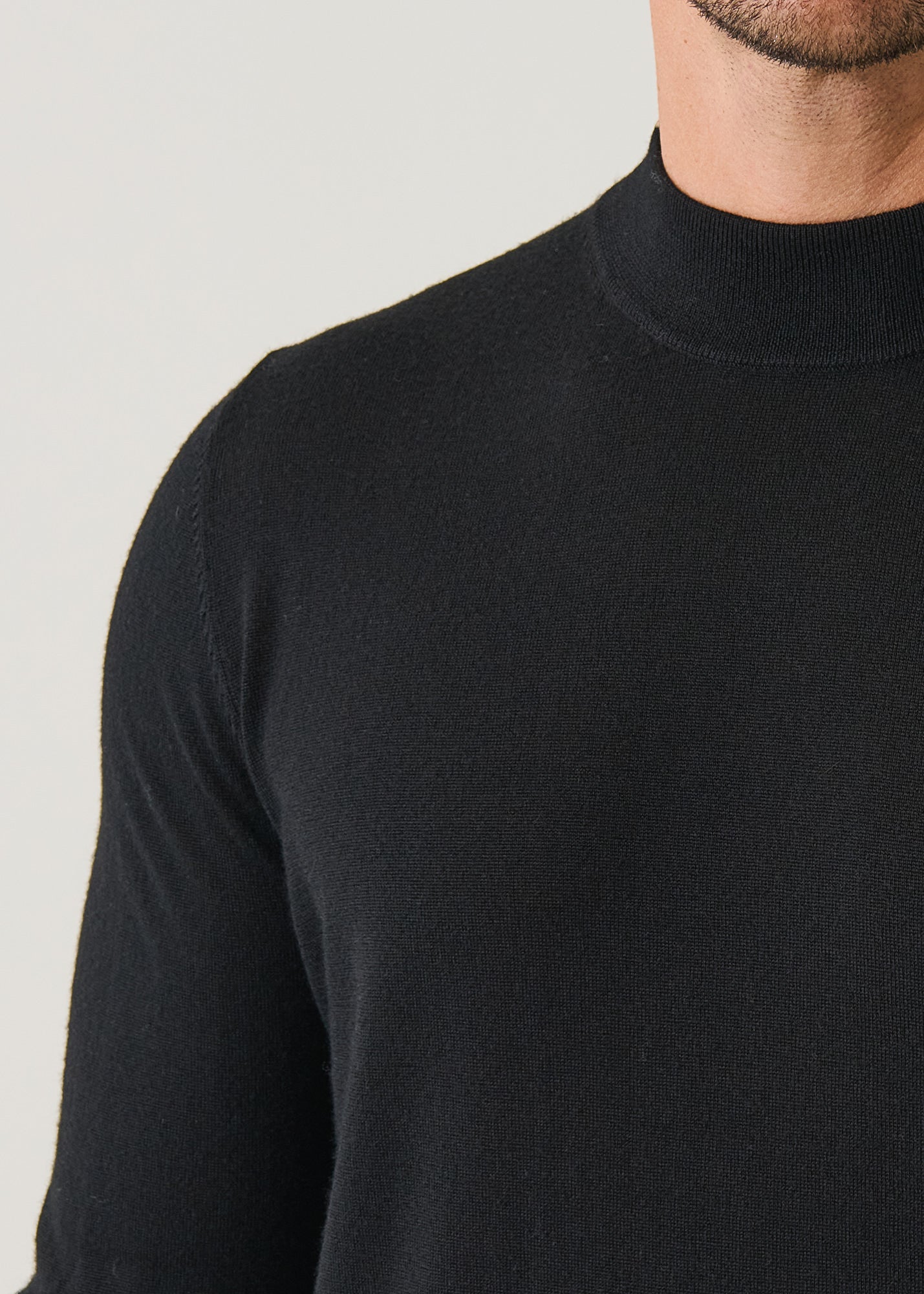 Extra-Fine Merino Mock Neck