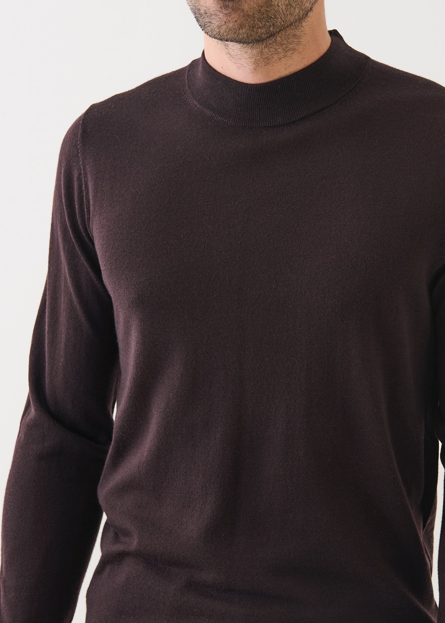 Extra-Fine Merino Mock Neck