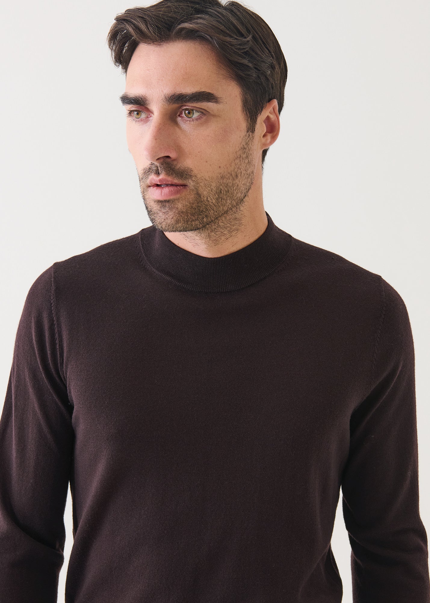 Extra-Fine Merino Mock Neck
